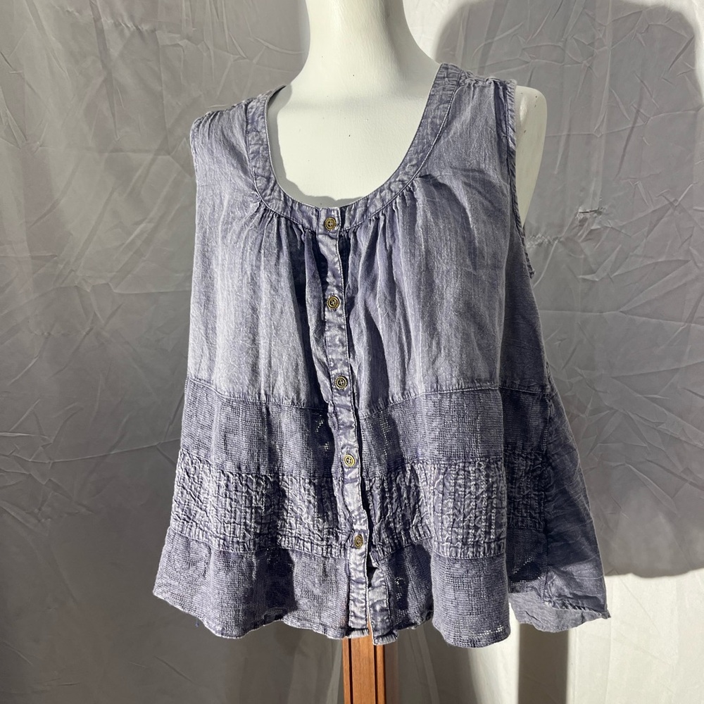 Rachel Zoe Charcoal Sleeveless Blouse
